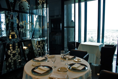 Restaurante panorámico del hotel Madrid Tower