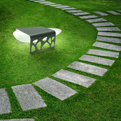 Luminaria Stone Table para exterior