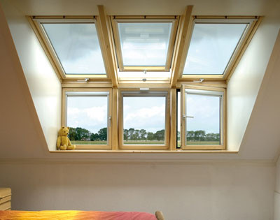 Velux, ventanas verticales de antepecho