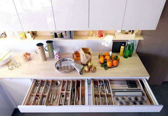 Interiores organizados para dar cabida a todo