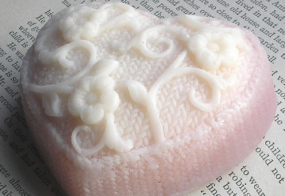 Día de corazones 8 Jabón con forma de corazón