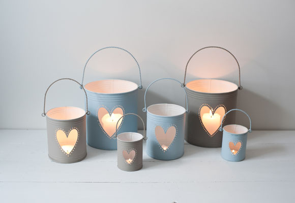 Ilumina tu San Valentín 9 Portavelas con corazones