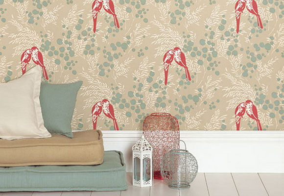 Jaulas para decorar 15 Pajarillos en la pared