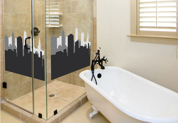 Vinilos en el cuarto de baño 8 Vinilos para decorar la mampara