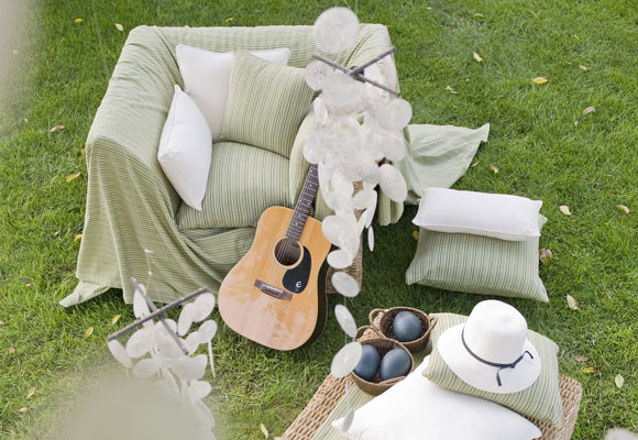 Dormitorio en el jardín