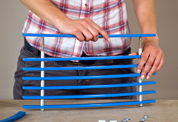 Un frutero hecho con perchas 11 Un frutero hecho con perchas