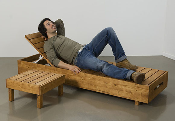 Proyectos de bricolaje para tu terraza 11 Una tumbona para el jardín