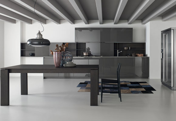 Una cocina gris