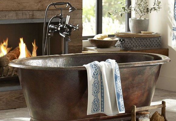 Un baño frente a la chimenea 8 Un baño frente a la chimenea