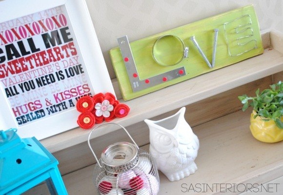 San Valentín: decoración DIY con mucho corazón 9 Cuadro del amor