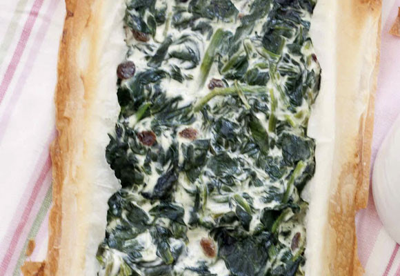 Tarta de espinacas 