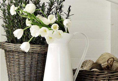 Flores en el baño - Soluciones - DecoEstilo.com