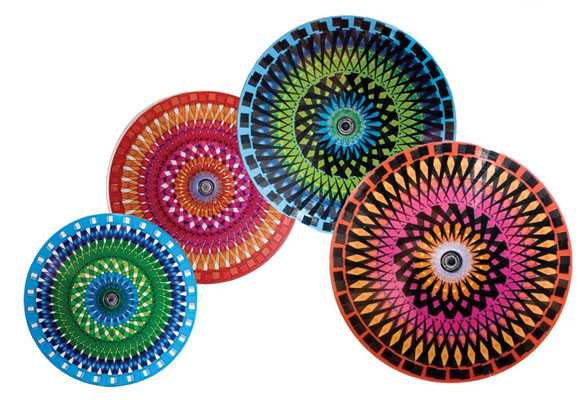 Posavasos de colores 6 Posavasos de colores