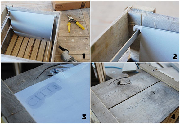 Reutilizar cajas de madera para hacer un regalo a papá 12 Un archivador con cajas de manzanas