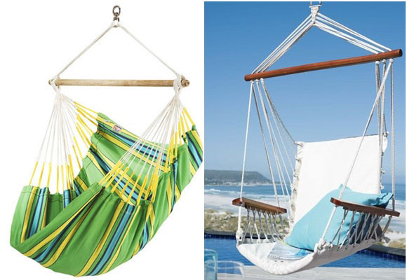 Muebles colgantes para el verano
