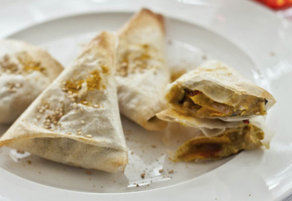 Samosas de curry de verduras al horno 7 Samosas de curry de verduras al horno