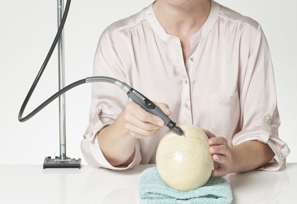 Lámparas con huevos de avestruz 8 Lámparas con huevos de avestruz