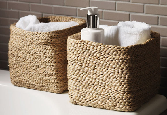 Accesorios de rafia para el baño 8 Accesorios de rafia para el baño