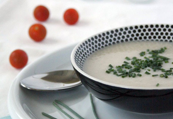 Sopa fría de espárragos blancos 8 Sopa fría de espárragos blancos