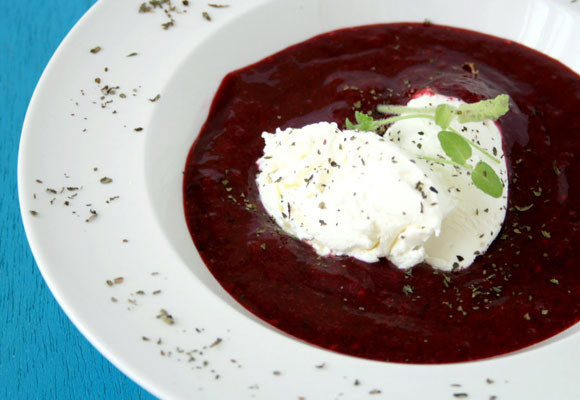 Sopa fría de frutos rojos 7 Sopa fría de frutos rojos