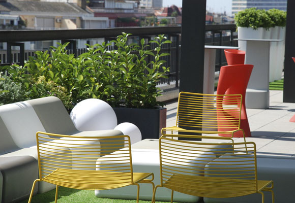 La terraza Loungue de las oficinas King
