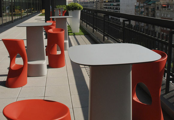 La terraza Loungue de las oficinas King