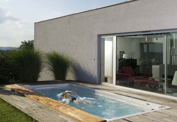 Swim Spa: Nadar en invierno bajo el cielo descubierto 9 Swim Spa: Nadar en invierno bajo el cielo descubierto.