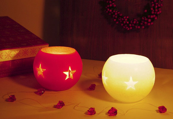 Nuevos adornos de Navidad 23 Velas de cera natural