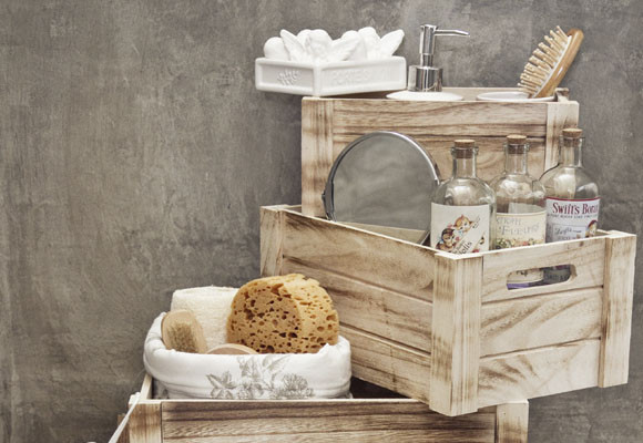 Decorar con cajas de madera