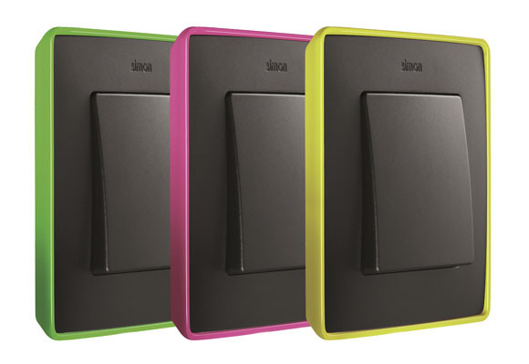 Interruptores Flúor, de Simon 7 Interruptores Flúor, de Simon