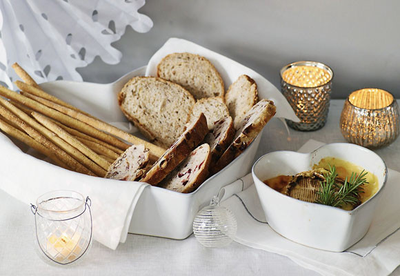 Corazones de San Valentín en el plato