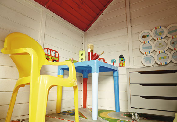 Una caseta de juegos