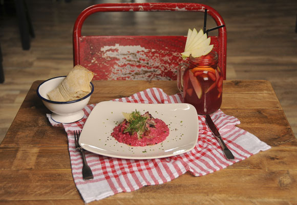 Saporem, en Chueca y en Ventura 18 Risotto morado de setas