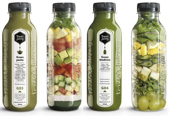 Zumos verdes de Teresa´ s Juicery 