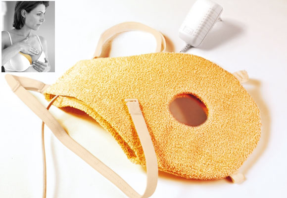 Almohadilla térmica para facilitar la lactancia