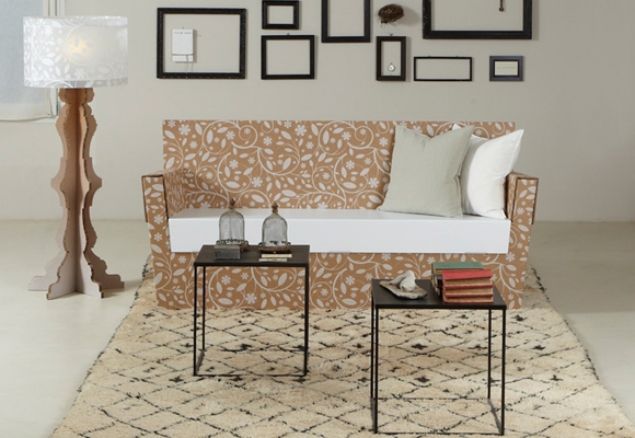 Muebles de cartón: originales, ecológicos y muy resistentes
