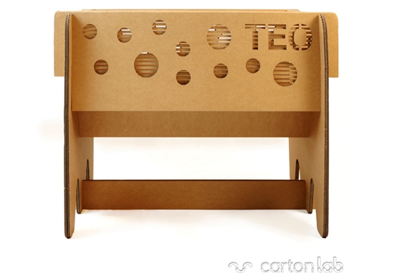 Muebles de cartón: originales, ecológicos y muy resistentes