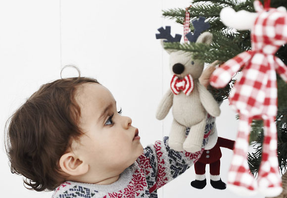 Navidad de cuadros rojos