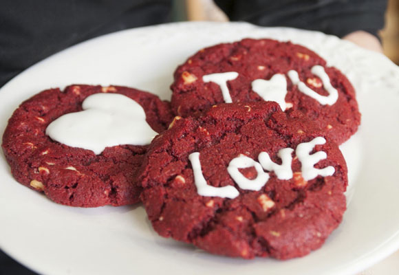 Imagen Cookies red velvet para San Valen