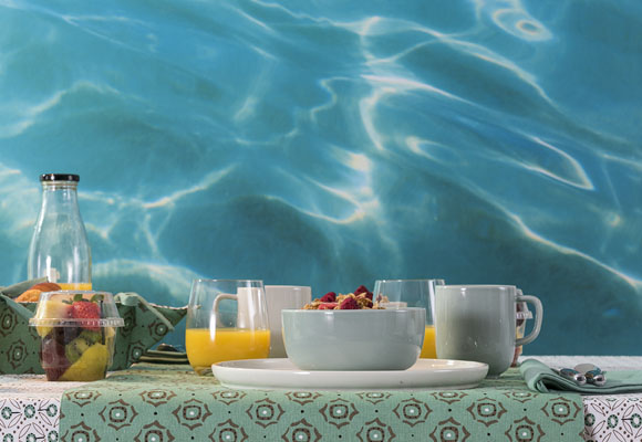 Una fotografía mural junto al comedor 9 Una fotografía mural junto al comedor