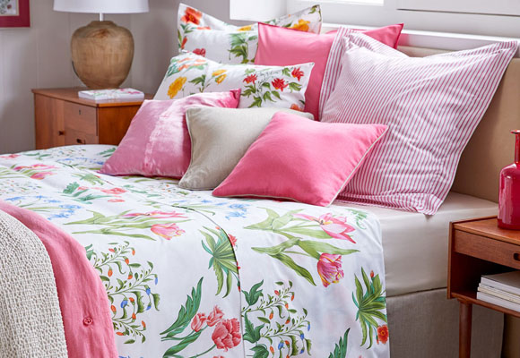 Flores de primavera para vestir la cama