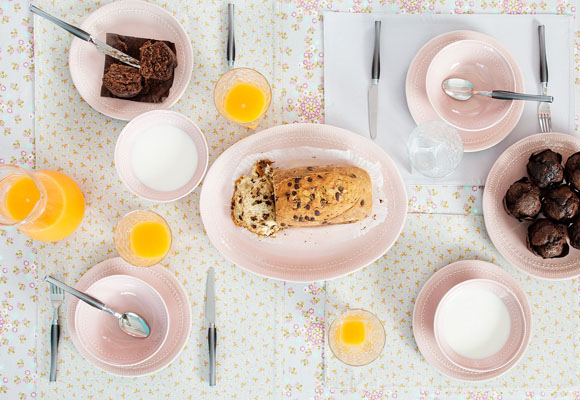 Mesas vestidas de otoño, por La Mallorquina